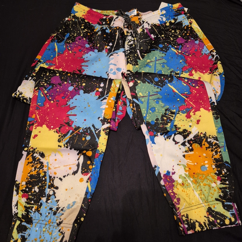 Multicolor Paint-Splash Men's Joggers